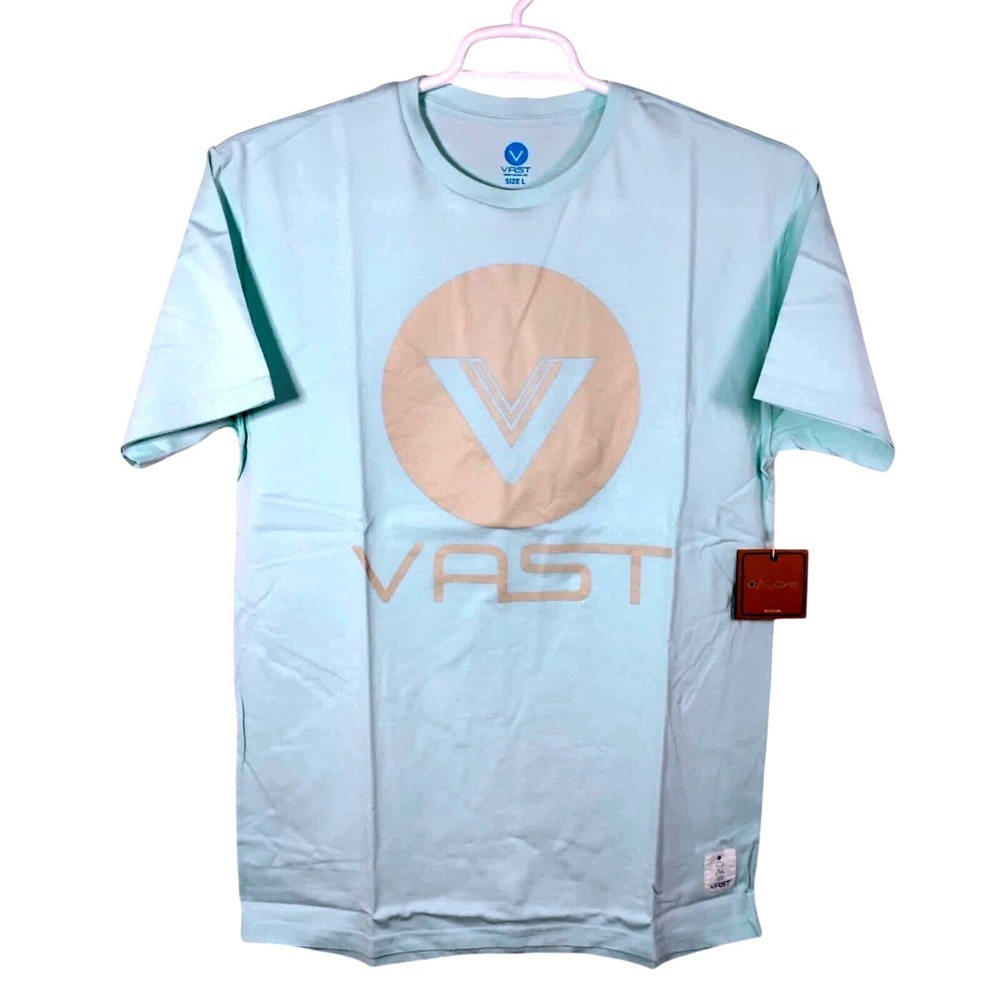 VAST Surf T-Shirt Graphic Print Crew Neck Short Sleeve Tee Size L